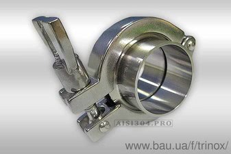 Кламповое соединение в сборе DIN Dn 50 AISI304/AISI316 &mdash; Тринокс